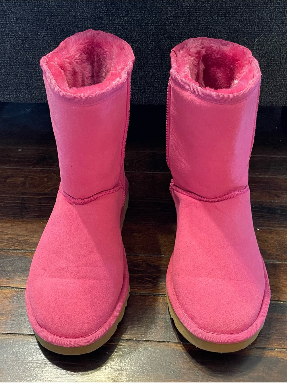 UGG Women's Bright Pink Shearling-Lined Mid-Calf Boots